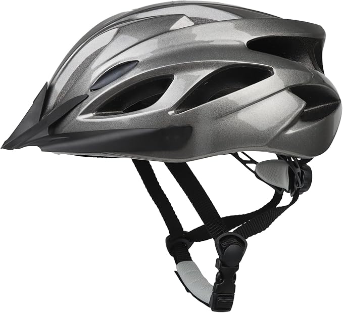 Adult Cycling Bike Helmet, Lightweight and Adjustable with Pads&Visor for Men and Women,Premium Quality Airflow Unisex Bicycle Helmet,Suggested Fit 58-61 cm