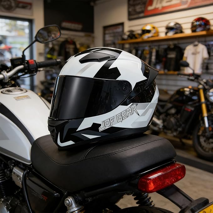 Full Face Motorcycle Helmet WS-607 DOT Approved Motorbike Racing Street Bike Helmets for Adults with Visor