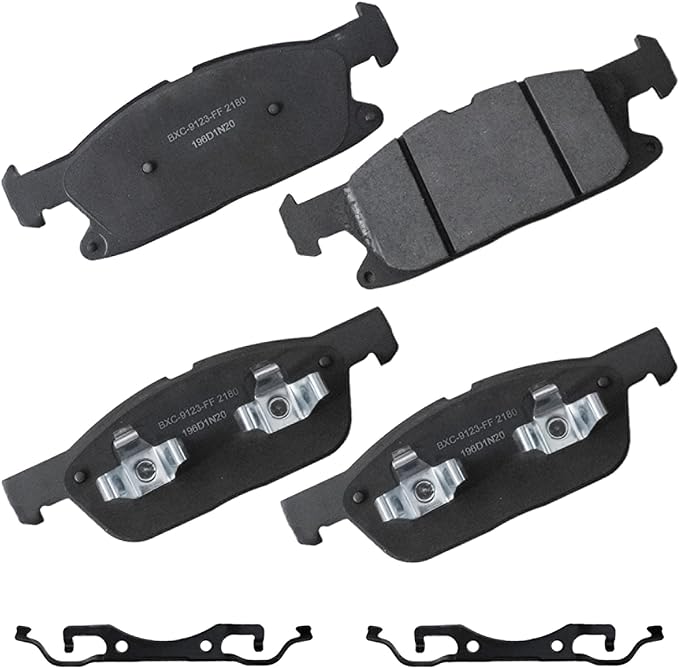 Bendix Premium SBC2180 Ceramic Front Brake Pads for Ford Edge 2019, Edge 2024-2021, Lincoln Nautilus 2022-2019
