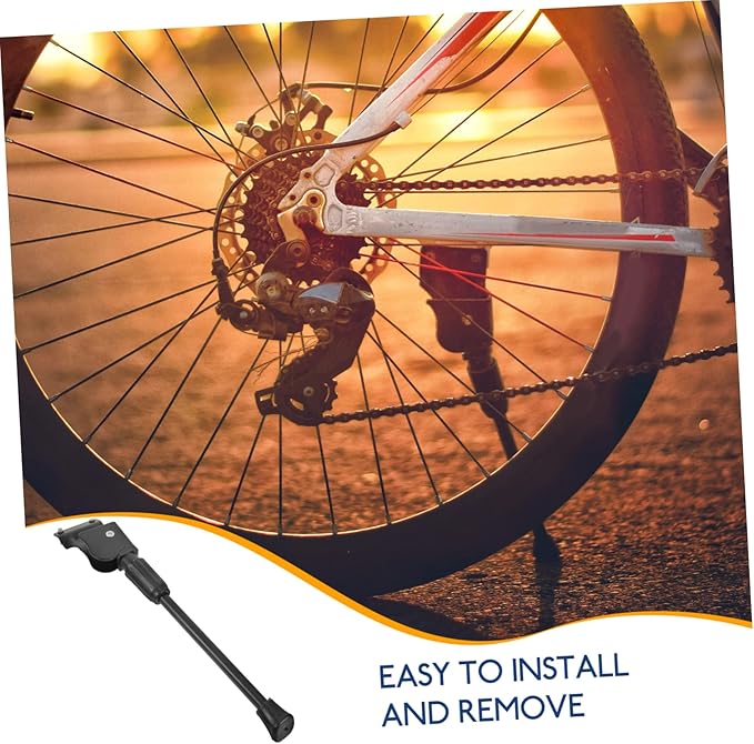 Mipcase Mountain Bike Kickstand Adjustable Single-Side Support Sturdy Metal Bicycle Kickstand for Boys and Girls and Adult Bikes 1 Piece