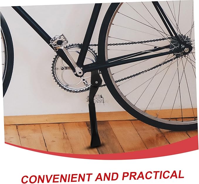 BESPORTBLE Adjustable Aluminum Alloy Bike Kickstand Length Adjustable Bicycle Leg Support for Mountain and Road Bikes Non-Slip Parking Rack for Cycling Storage