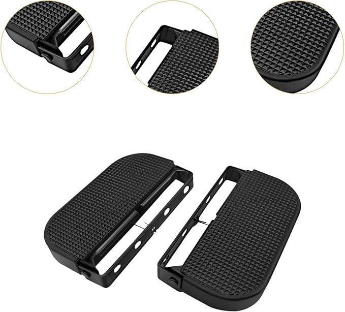 Electric Bike Pedals Folding Sturdy Pad, Professional, Portable Universal Rubber Floorboard Footrest