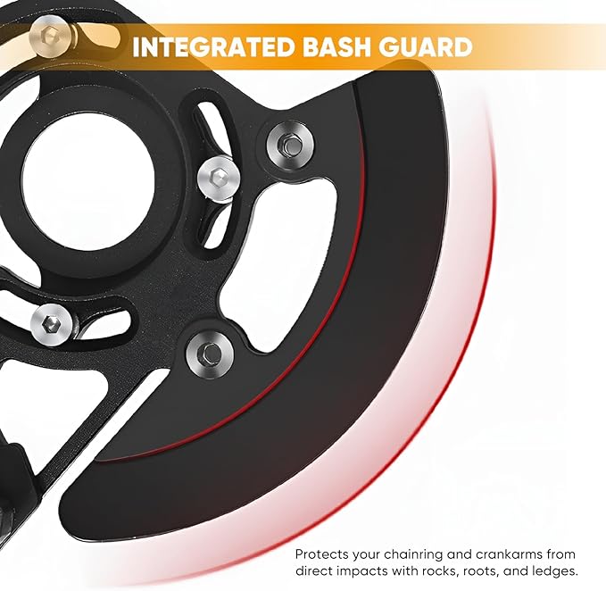 BESNIN Chain Guide 32-40T Single Disc MTB Chain Guide High-Strength Aluminum Alloy Mountain Bike Chain Guard for ISCG05 Mounting Systems