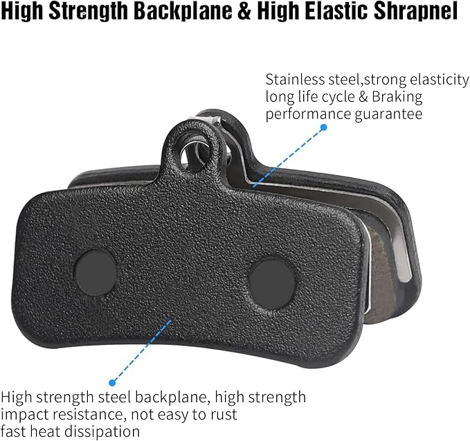 4-Piston Bicycle Brake Pads Compatible with Shimano MT420 MT520 M6120 M7120 M8020 M8120 Tektro TRP for Mountain Bike/Ebike/MTB,Bike Disc Brake Pads with Installation Tools
