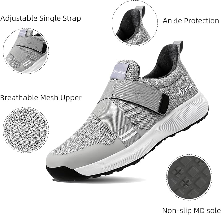 Kyedoo Men‘s Indoor Cycling Shoes Compatible with SPD Cleats, Comfortable Walkable Bike Shoes, Cleats Included