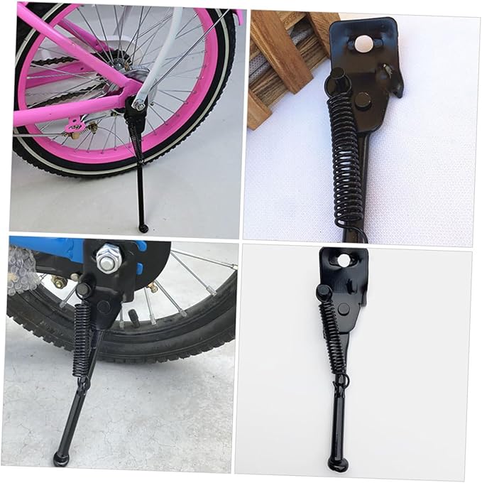 Toyvian Kids Adjustable Bike Kickstand Aluminum Alloy Side Support for Balance Bikes Foot Support Bracket for Children and Outdoor Use