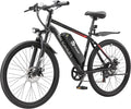26" Electric Bike for Adults, E-Bike Commuter–500W Brushless Motor,375WH, 7-Speed, Front Suspension Fork, 20MPH Top Speed, 37+ Miles Long Range–Certified to UL 2849