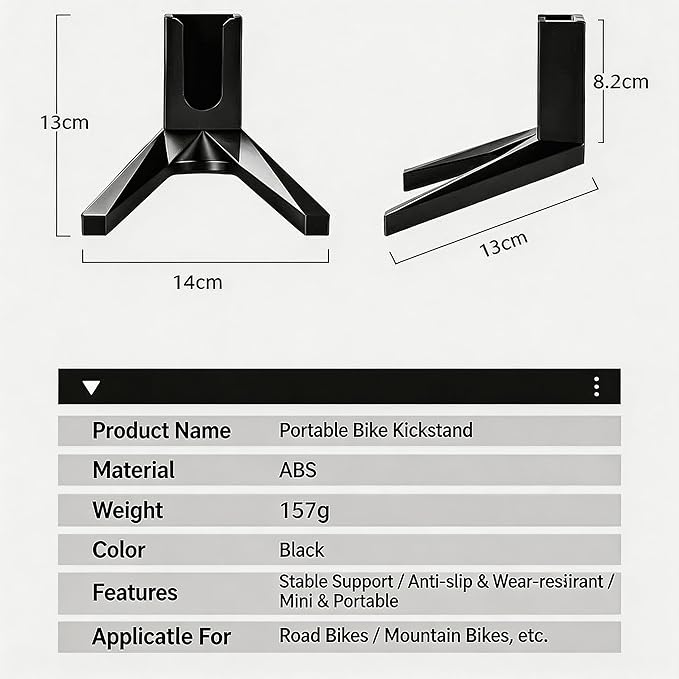 Bike Kickstand - Mountain Bike Kick Stand for 24-29" Bicycles Durable Bike Kickstand Adult & Kid Bicycles, MTB & 700C Road/Hybrid Bikes