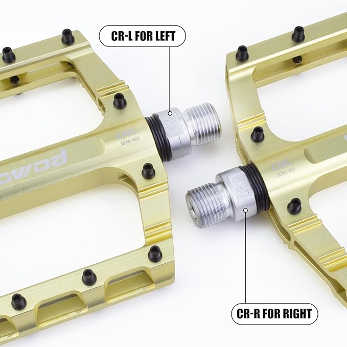 Bike Pedals 9/16" Lightweight Non-Slip Bicycle Platform Pedals - Fits Most Adult Bikes & Mountain Bikes &MTB, Road Bikes and Slip-Resistant Design