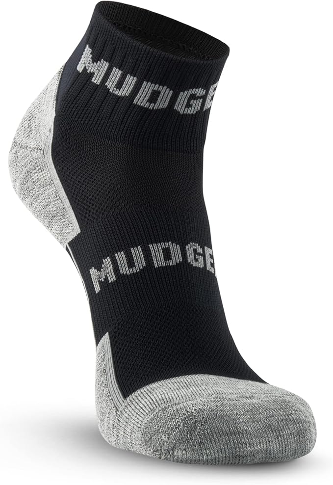 Crew Length Trail Running Socks, Quick-Drying Mid-Calf Socks with Arch Support, Sweat-Resistant, Breathable Athletic Socks