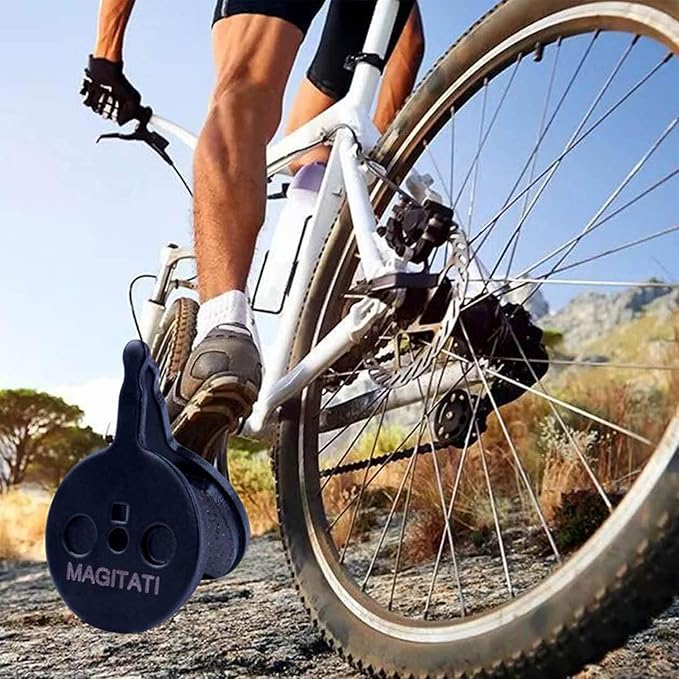 4 Pairs Semi-Metallic Bicycle Bike Disc Brake Pads for Avid Mechanical BB5, Smooth Braking, Low Noise, Long Life