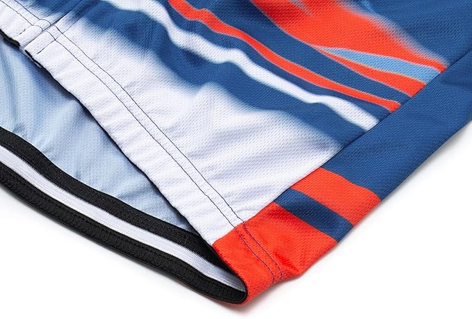 Men's Cycling Jersey Set Road Bike Shorts Sleeves Jersey Zipper Pokcet Bib Shorts with 20D Gel Pad Biking Clothing Sets
