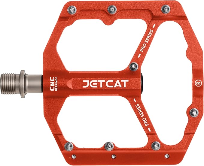 Mountain Bike Pedals Flat - MTB Pedals Flat, Bicycle Pedals, Road Bike Pedals, BMX Pedals, for BMX MTN Road Gravel EBike, Specialized Parts, Adults, Aluminum Metal Stamp 9/16"