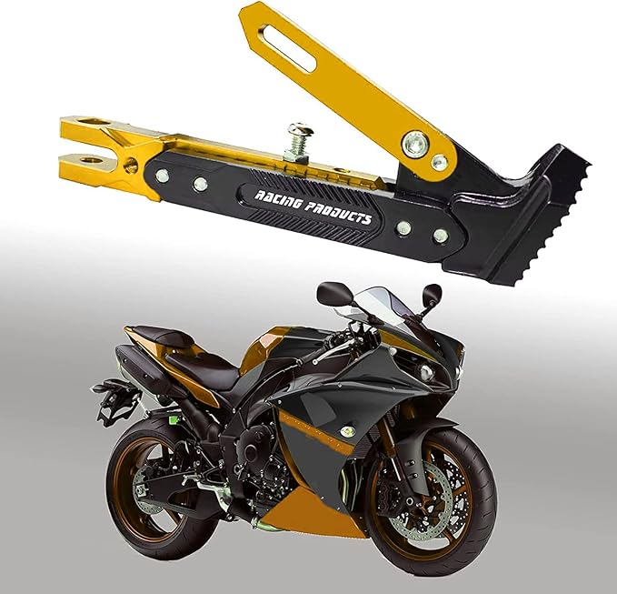 Universal Motorcycle Kickstand Accessories Motor Scooter Modified CNC Aluminum Alloy Adjustable Tripod Holder Kickstand Foot Side Support Stand Motor Scooter Motorbike Motocross Dit Pit Bike