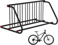 10 Holders Floor Bike Rack,Large Outdoor Bike Rack Commercial,Metal Bicycle Parking Rack Stand Outdoor,Steel Grid Bike Rack Heavy Duty for Garages, Stores, Schools (Double Side