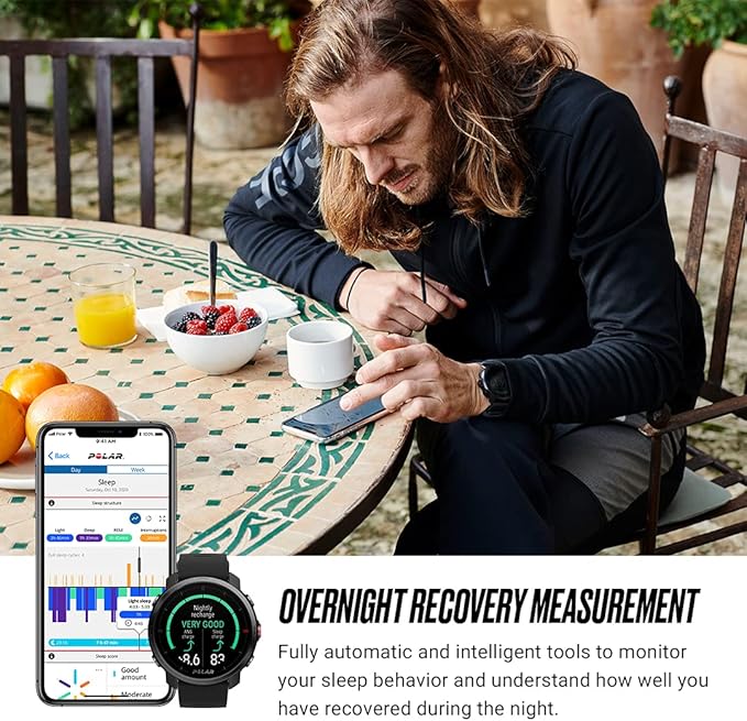 Polar Grit X - Rugged Multisport GPS Smart Watch - Ultra-Long Battery Life, Wrist-based Heart Rate, Military-Level Durability, Sleep and Recovery, Navigation - Trail Running, Mountain Biking