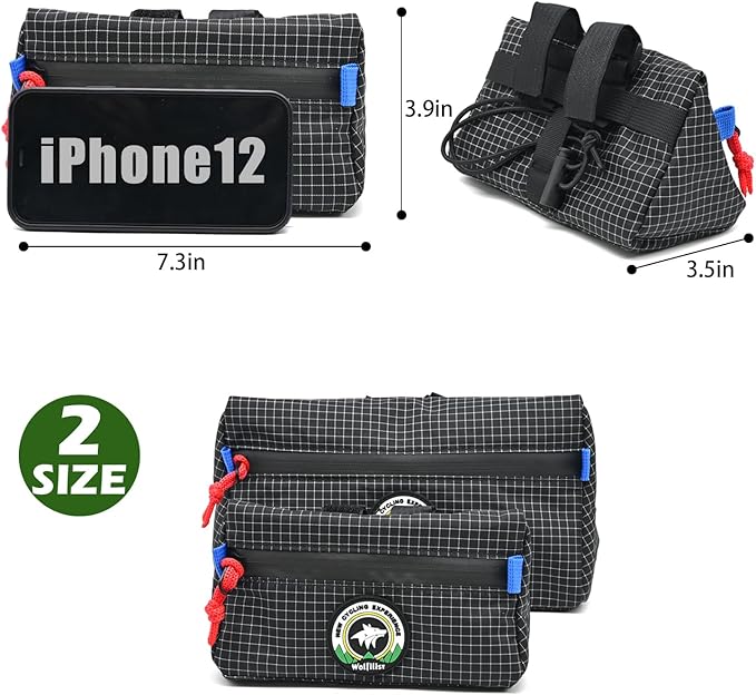 Bike Handlebar Bag,Kids Bicycle Front Basket Pack,Waterproof Bikes Bag,Small Bicycle Handle Bar Bag for Boys Girls Men Women