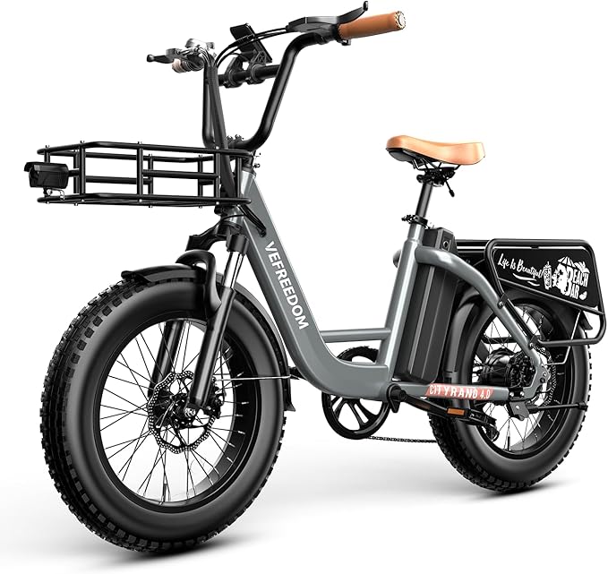 EUY 1500W Peak Electric Bike for Adults, 48V 20Ah Removable Battery Max Range 80Miles & 30MPH Electric Bicycle, 20''×4.0" Fat Tire Ebike,Fast Cargo Ebikes,Commute Mountain E-Bike UL Certified