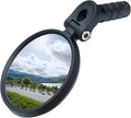 MEACHOW Bar End Bike Mirror [Upgraded Version] Scratch Resistant Glass Lens,HD,Safe Rearview Mirror,ME-001