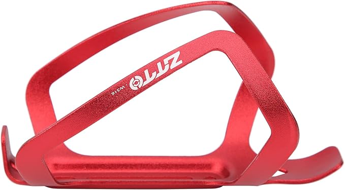 Aluminum Alloy Cage Cage Bouteille, Light Support for Folding Bikes on Road, Black Accessories (Red)