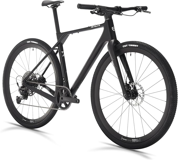 SAVADECK Carbon Gravel Bike - T800 Carbon Frame & Fork | Shimano U6000 11-Speed Groupset | Hydraulic Disc Brakes | 700CX40mm All-Terrain Tires | Men & Women Road/Off-Road Bicycle