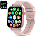 1.9" Smart Watch for Women - Bluetooth Call Fitness Tracker with Heart Rate/Sleep Monitor/Menstrual Reminder, DIY Watch Face Waterproof Smartwatch Compatible with Android iPhone (Pink)