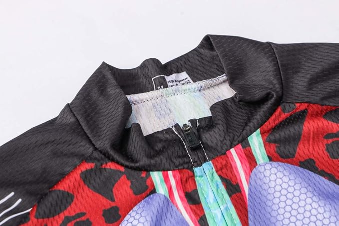 Weimostar Men's Cycling Jersey Short Sleeve Bike Clothing Multicolored Diamond