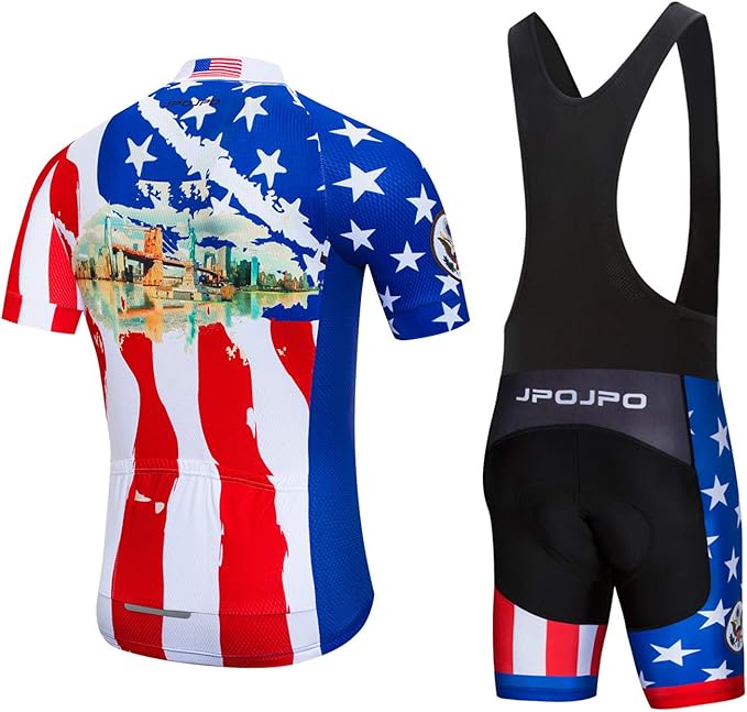 Hotlion Men's Cycling Jersey Set Summer Cycling Clothing Suit Pro Team Bike Clothes Road Biking Outfits Bicycle Kit for Men