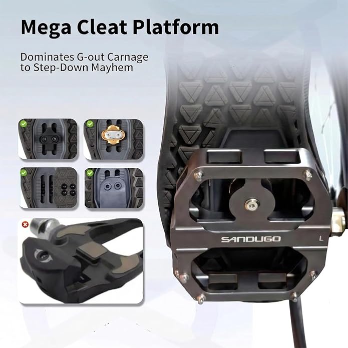 MTB Mountain Bike Shoes for XC/Enduro/DH Cycling, Speed Lace Dial System Stability(Flat Pedal/Clipless Version)
