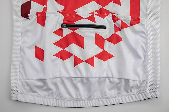 GCRFL Men's Cycling Jersey Short Sleeve Biking Shirt with 3 Rear Pockets + Zipper Pocket Breathable Quick Dry Bicycle Jersey