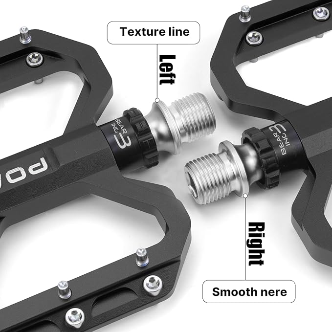 Bike Pedals 9/16" Lightweight Non-Slip Bicycle Platform Pedals - Fits Most Adult Bikes & Mountain Bikes &MTB, Road Bikes and Slip-Resistant Design
