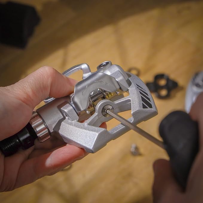 Venzo Dual Function Platform Multi-Use Compatible with Shimano SPD Mountain Bike Bicycle Sealed Clipless Pedals - Dual Platform Multi-Purpose - Great for Touring, Road, Trekking Bikes