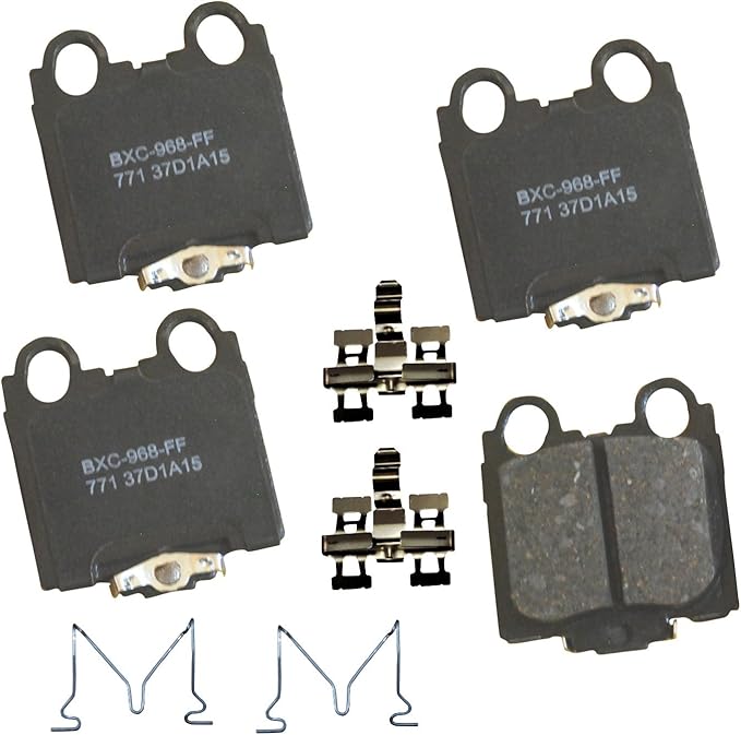 Bendix Premium SBC771 Ceramic Rear Brake Pads for Lexus GS300 2005-1998, GS400 2000-1998, GS430 2005-2001, IS300 2005-2001, SC430 2010-2002