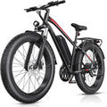 Electric Bike for Adults, 1000W Peak 25MPH 60Miles Ebike,48V 13AH Battery Electric Mountain Bike, 26" x 4'' Fat Tire Electric Bicycle with Rear Rack, Fenders, 7 Speed, UL 2849 Certified