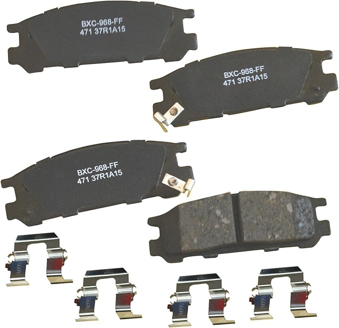 Bendix Premium SBC471 Ceramic Rear Brake Pads for Subaru Impreza 1996-1993, Impreza 1999-1998, Legacy 1999-1990, SVX 1997-1992
