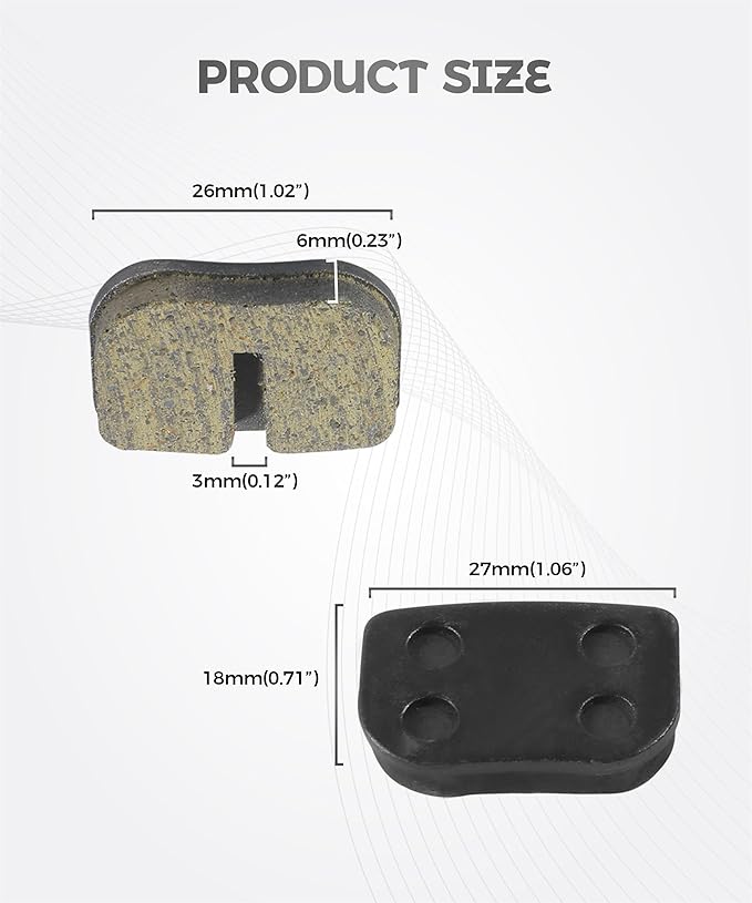 12PCS Mini Bike Parts,Car Accessories,Mini Bike Brake Pads,Powersports Brake Pads,Compatible with 79cc 79.5cc 80cc 97cc 98cc 100cc 105cc 2.5hp 2.8hp 3.0hp Go Kart,2-Stroke Pocket Bikes