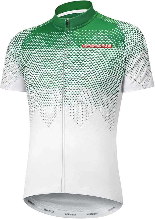 BERGRISAR Men's Cycling Jerseys Short Sleeves Bike Shirt