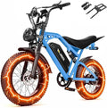 V100/V200 1500W Peak Electric Bike for Adults, 28MPH 48V13&20.8 Ah Removable Battery, 16/20"x4.0" Fat Tire, 7-Speed E-Bike with Dual Suspension – Commuter Ebike for Men & Women