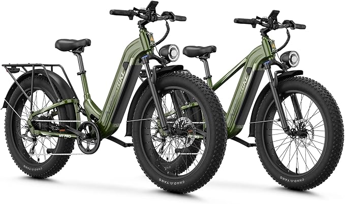 Aipas M1 Pro & M2 Pro Electric Bike Combo, 1800W Peak Motor Fat Tire EBikes for Adults, 36MPH Electric mountain Bike with 48V 17.5Ah Battery, 26" x 4.0" All-Terrain Tires, 7 Speed, 85 Miles Long Range