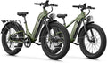 Aipas M1 Pro & M2 Pro Electric Bike Combo, 1800W Peak Motor Fat Tire EBikes for Adults, 36MPH Electric mountain Bike with 48V 17.5Ah Battery, 26" x 4.0" All-Terrain Tires, 7 Speed, 85 Miles Long Range