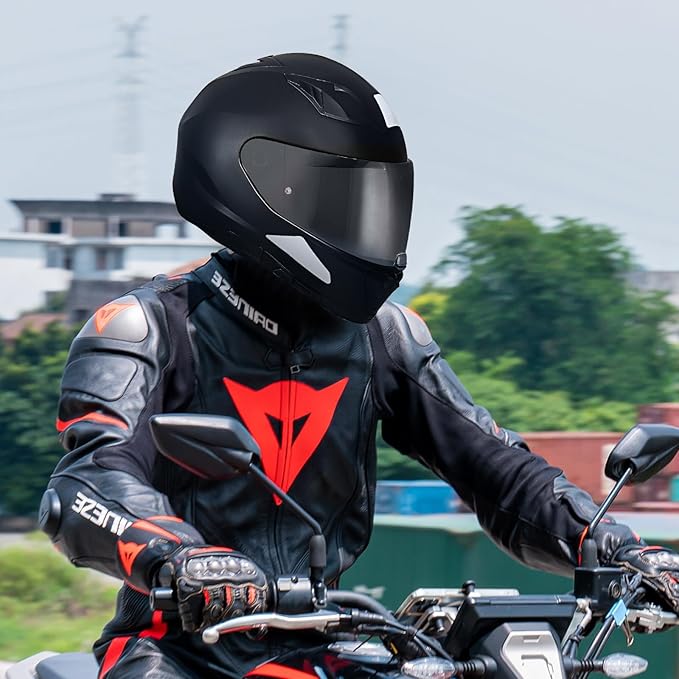 Hj-31 Motorcycle Helmet Visor,Shield Replacement Visor for i10 /i70,Motorcycle Visors,Motorcycle Helmet Visor Accessories(Black)