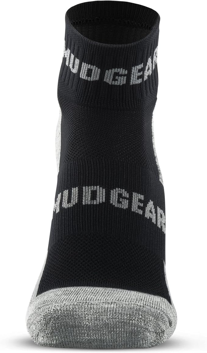 Crew Length Trail Running Socks, Quick-Drying Mid-Calf Socks with Arch Support, Sweat-Resistant, Breathable Athletic Socks
