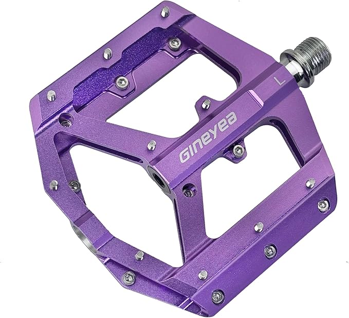 Mountain Bike Pedals, Aluminum Alloy Flat Platform, 9/16" Sealed Bearing, Lightweight Bike Pedals for MTB BMX Road Bicycle