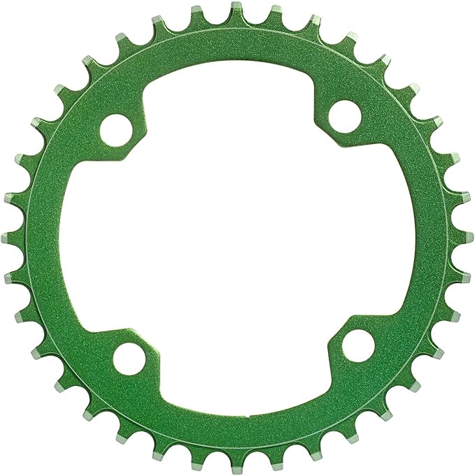 104 BCD Bike Chainring: 32T 34T 36T 38T Round Narrow Wide Chainring, Single Chain Ring for 8 9 10 11 12 Speed Mountain Bike MTB XC Trail e-Bike Fat Bicycle