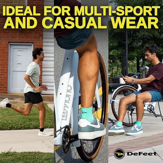DEFEET | Aireator 3" Patterned Cycling Socks | For Biking, Running, & Everyday Adventures