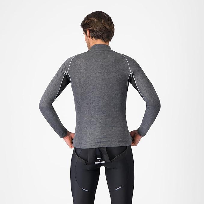 CASTELLI Men’s Flanders 2 Long Sleeve Baselayer, Premium Insulation & Breathability for Cold Road Cycling, Biking Rides
