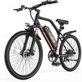 Electric Bike for Adults - 48V Commuter E Bike with 750W Peak Motor, 26" Electric Mountain Bicycle, 374Wh Removable Battery, Up to 20MPH, Front Suspension & Dual Disc Brakes