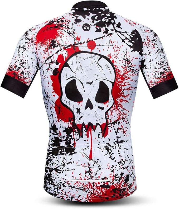 Men's Cycling Jerseys Wolf Print Bicycle Shirts Summer Road Bike Clothes Quick Dry Breathable