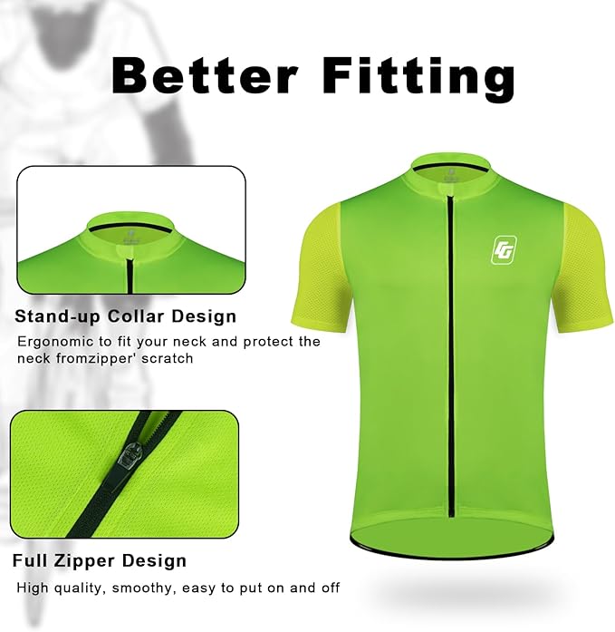 Cycling Jersey Men Bicycle Shirt Short and Long Sleeve MTB Road Biking Jersey with Pockets
