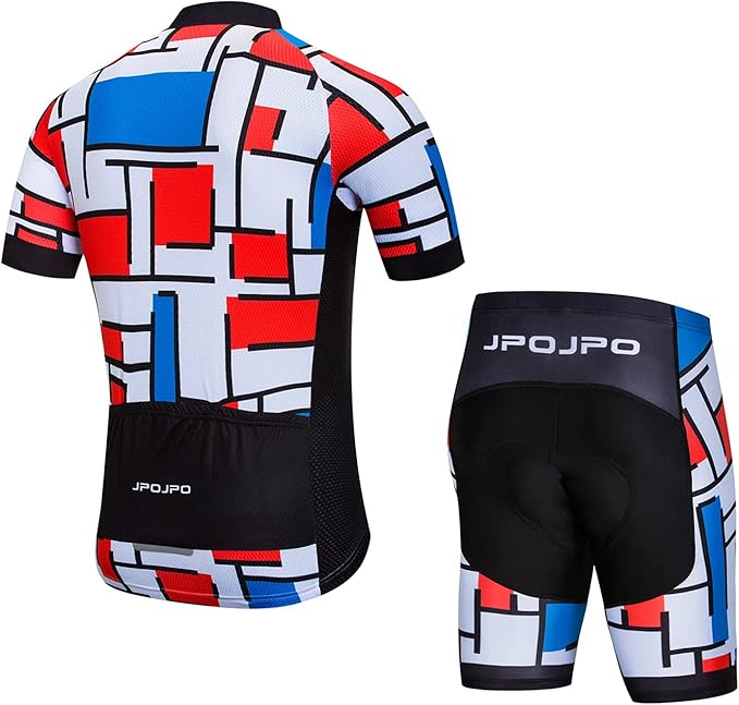 Hotlion Men's Cycling Jersey Set Summer Cycling Clothing Suit Pro Team Bike Clothes Road Biking Outfits Bicycle Kit for Men